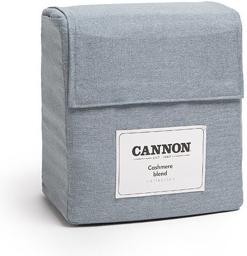 Cannon Duvet Cover Set Single with Pillowcase 170x250 Smoke Blue