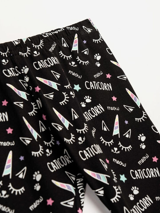 Funky Leggings pentru Copii Capri Black