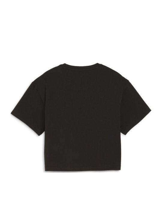 PUMA Crop Top Μαύρο