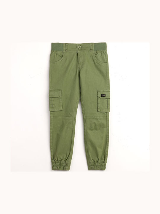 Παιδικό Παντελόνι Cargo Υφασμάτινο hedge green