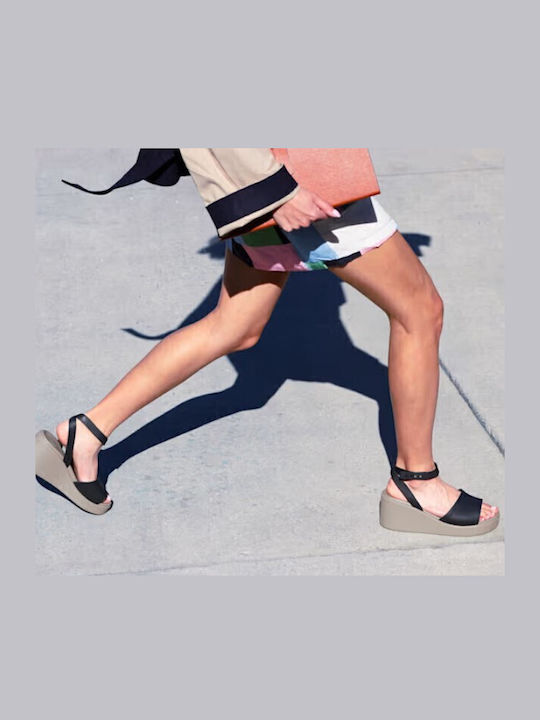 Brooklyn Anatomic Women's Ankle Strap Platforms Black