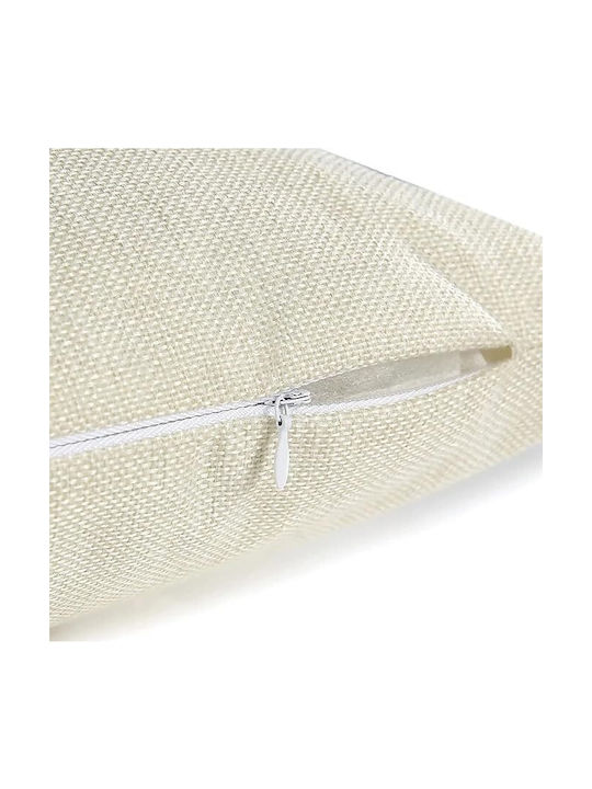 Față De Pernă Bej Gri Galben 4 Bucăți 40x40 Cm