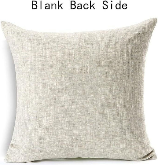 Decorative Pillow Case Beige Gray Yellow 4 pcs 40x40 cm