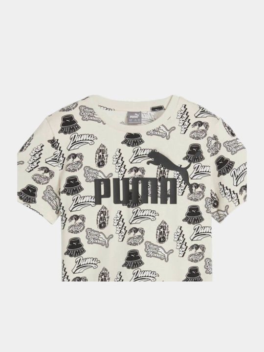 PUMA T-shirt Μπεζ