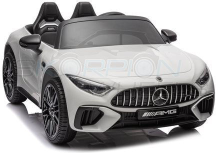 Mercedes Benz Sl63 Doppelsitzer Mit Fernbedienung Lizensiert 12 Volt Graues