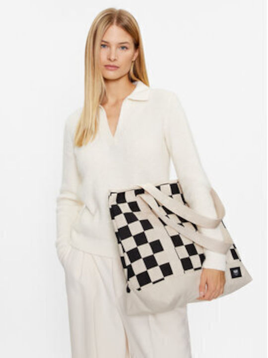 Fabric Women's Tote Handbag Beige