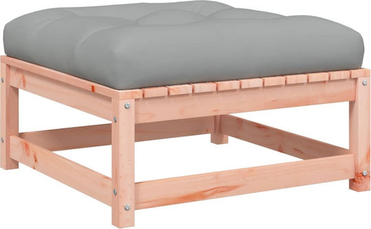 Wooden Cube Garden Stool with Cushion 2 Pieces 70x70x30cm