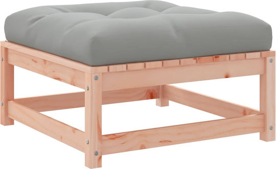 Wooden Cube Garden Stool with Cushion 2 Pieces 70x70x30cm