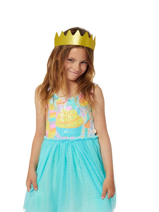 Rochie pentru Copii Fără mâneci Din tul Multicolour