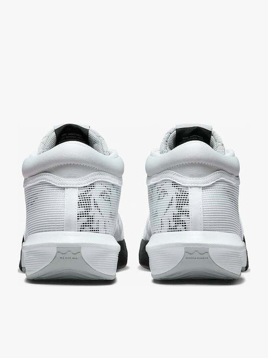 LeBron Witness 8 High Basketball Shoes White / Light Smoke Grey / Black