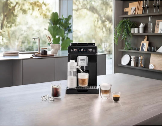 De'Longhi Explore Αυτόματη Μηχανή Espresso 1450W Πίεσης 15bar με Μύλο Άλεσης Μαύρη ECAM450.65.G