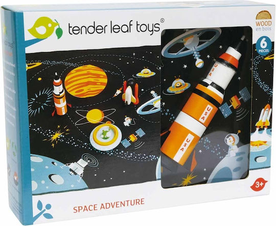 Tender Leaf Toys Περιπέτεια στο Διάστημα Educational Game Knowledge made of Wood for 3+ years Years Old
