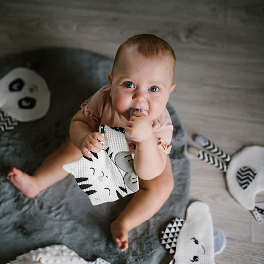 Babyono Πανάκι Μωρού Cuddly Rustle Kitty Blink&shine Λευκό