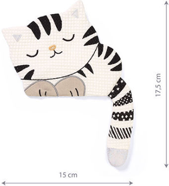 Babyono Πανάκι Μωρού Cuddly Rustle Kitty Blink&shine Λευκό