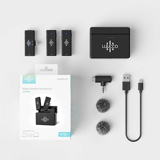 Luucco ProTalker S2 Wireless Microfon Πέτου, Clip On pentru Mobil