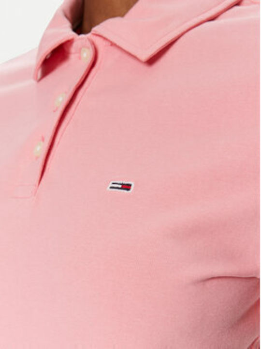 Tommy Hilfiger Feminină Polo Bluză Mânecă scurtă Roz