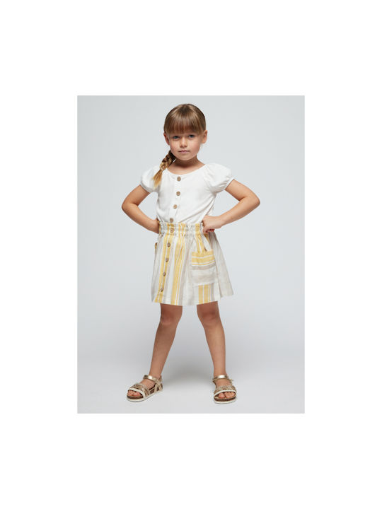 Mayoral Kids Skirt Brown