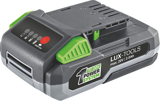 Lux Tools Werkzeugbatterie Lithium 20V mit Kapazität 2Ah