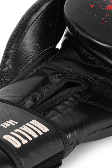 Tapout Boxhandschuhe aus Leder Schwarz