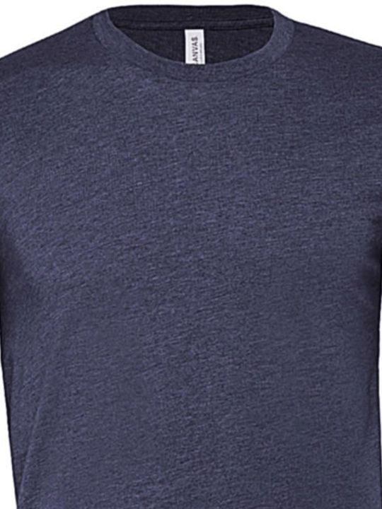 Bella Canvas 3001cvc Men's Short Sleeve Promotional T-Shirt Heather Navy