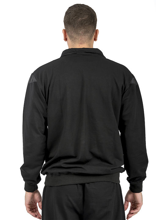 Energy Herren Sweatshirt mit Taschen Schwarz