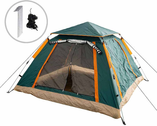Muhler Σκηνή Camping Igloo Μπλε με Διπλό Πανί για 4 Άτομα 220x220x100εκ.