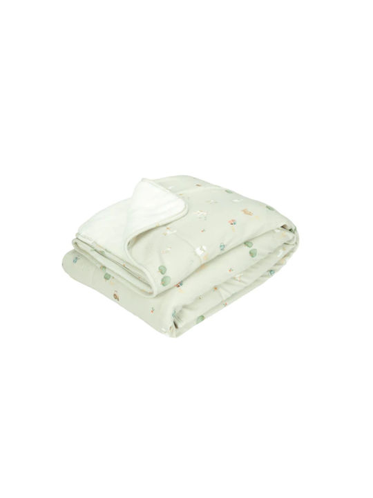 Little Dutch Blanket Nursery Swaddling Blankets Little Farm Cotton Green 100x70cm.