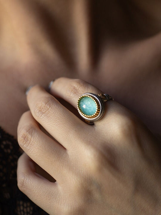 Elor Damen Ring aus Silber Vergoldet