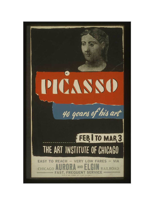 Picasso Art Exhibition--40 Years Of His Art Painting on Canvas 40x50cm