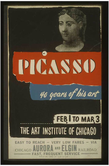 Picasso Art Exhibition--40 Years Of His Art Painting on Canvas 40x50cm
