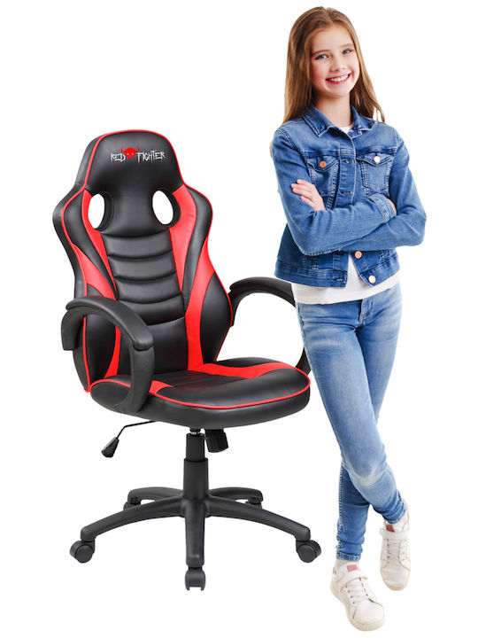 Red Fighter C6 Δερματίνης Black/Red