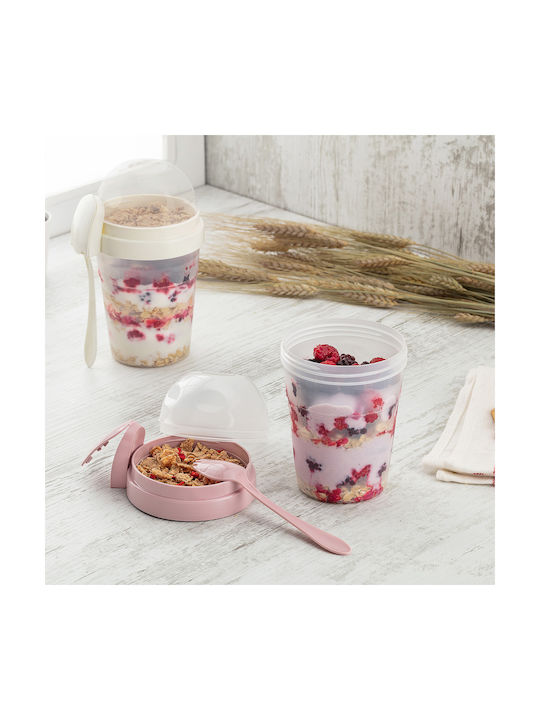 Qlux Cutie pentru Mâncare Plastic Alb 11.5x9.8cm 1buc