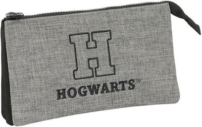 Harry Potter Fabric Black Pencil Case with 2 Compartments