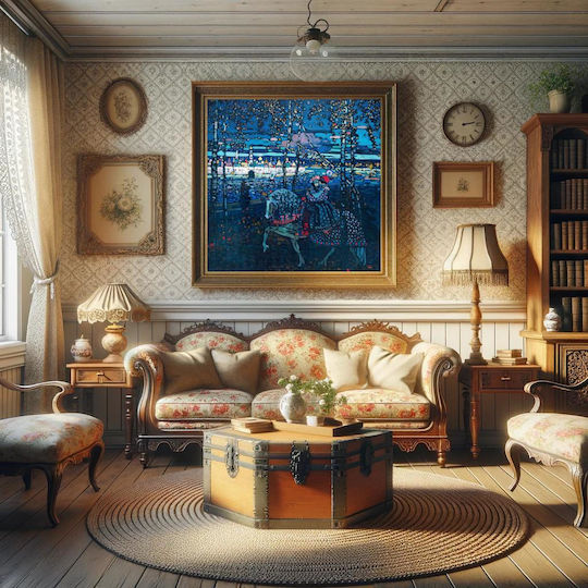 Gemälde auf Leinwand 100x100cm