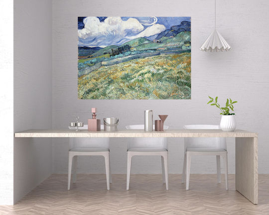 Vincent Van Gogh - Landscape From Saint-rémy 1 Картина Копие на Ван Гог Платнен 120x80см
