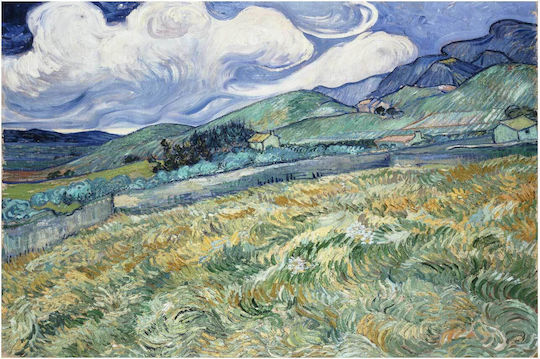 Vincent Van Gogh - Landscape From Saint-rémy 1 Картина Копие на Ван Гог Платнен 120x80см