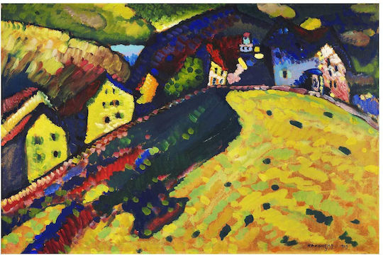 Houses Painting on Canvas 100x70cm