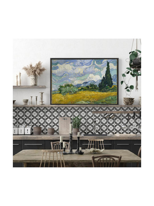 Wheat Field With Cypresses By Vincent Van Gogh Painting Copy of Van Gogh on Canvas 80x50cm