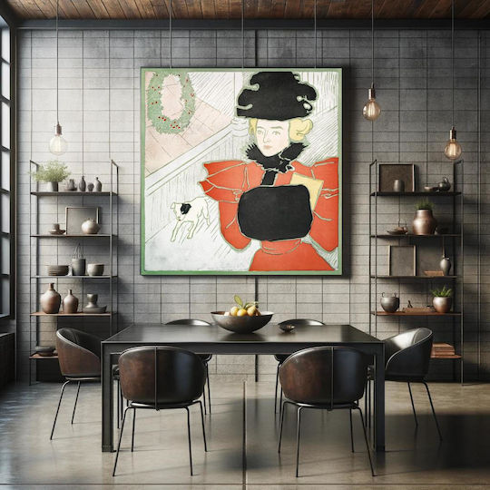 Christmas Card Ca Painting on Canvas 110x110cm