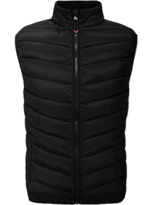 Legea Men's Sleeveless Puffer Jacket Black