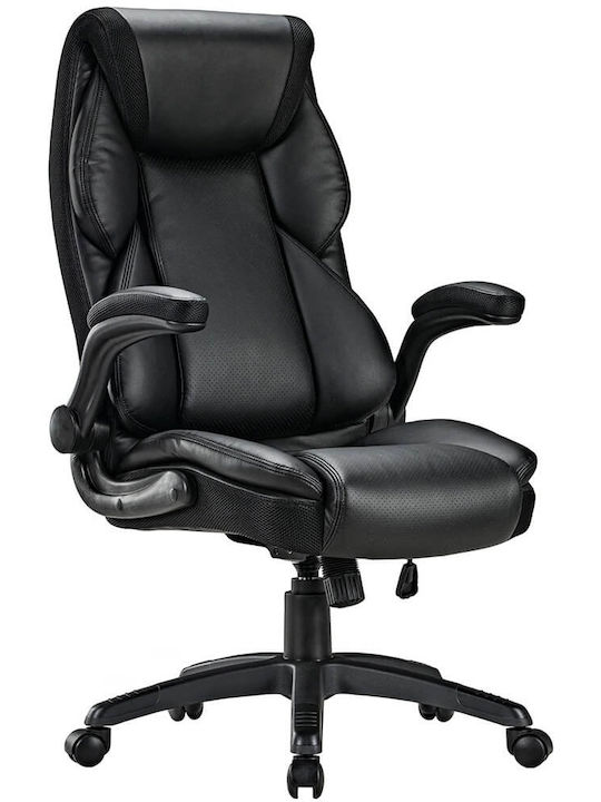 Stuhl Büro mit Verstellbaren Armen Schwarz Eureka Ergonomic