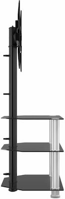 vidaXL 358173 TV Mount Floor up to 70" Black