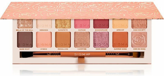 Sigma Paletă cu Farduri de Pleoape Matifiant Formă Solidă Cor-de-Rosa Eyeshadow Palette 25.5gr 15ml