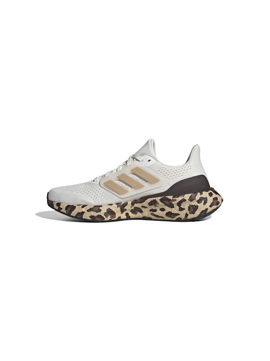 Pureboost 23 Damen Sportschuhe Laufen Core White / Gold Metallic / Shadow Brown