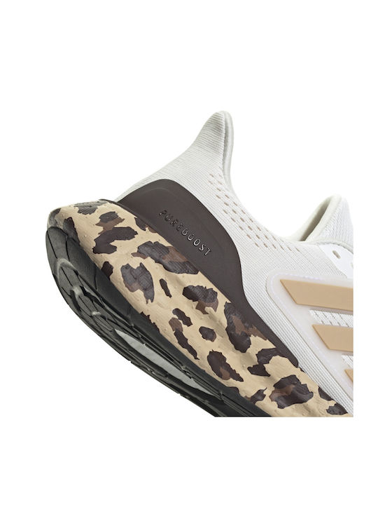Pureboost 23 Damen Sportschuhe Laufen Core White / Gold Metallic / Shadow Brown
