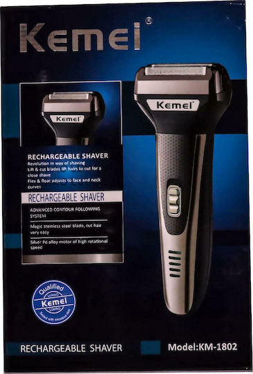 Kemei KM-2802 Foil Ξυριστική Μηχανή Προσώπου Επαναφορτιζόμενη