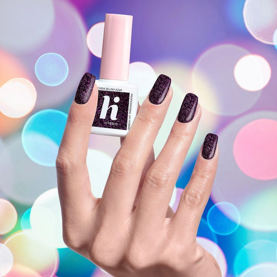 Hi Hybrid Glossy Βερνίκι Νυχιών Μακράς Διαρκείας Fuchsia Blush 228