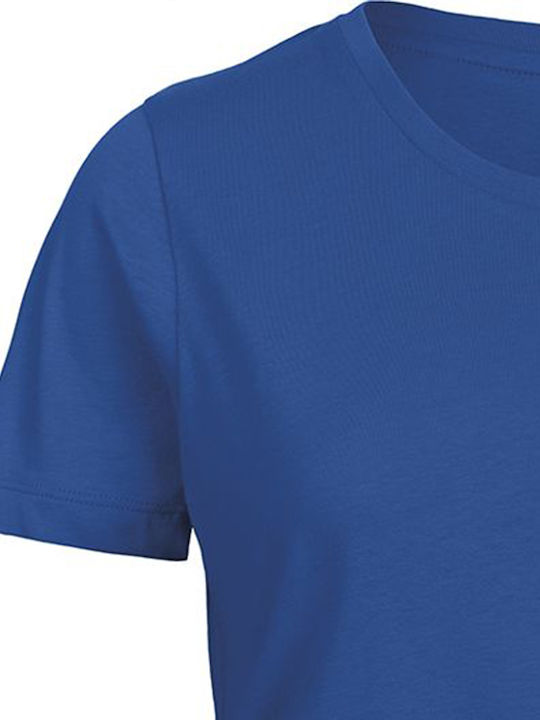 B&C TW043 Women's Short Sleeve Promotional T-Shirt Blue