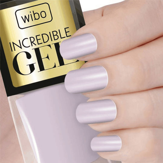 Wibo Ingredible Gel Glossy Nail Polish Long Lasting Lilac 09 8.5ml