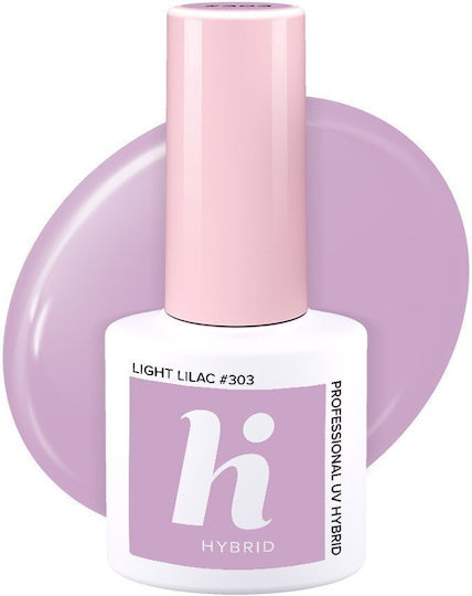 Hi Hybrid Glossy Nail Polish 303 Light Lilac 5ml